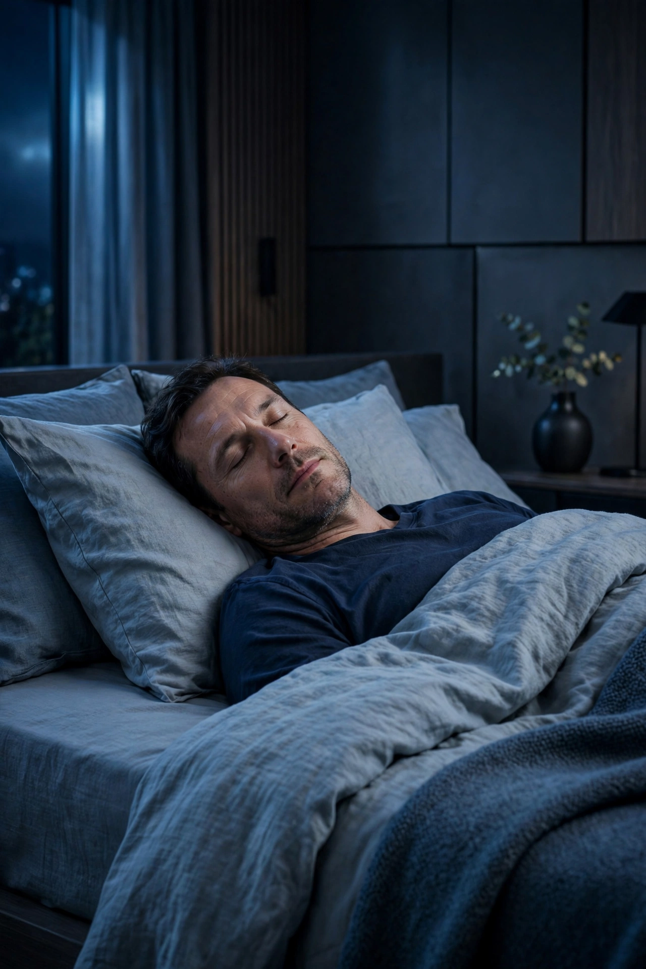 Man sleeping peacefully